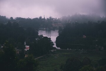 fog in the mountains