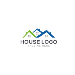Real estate home logo template