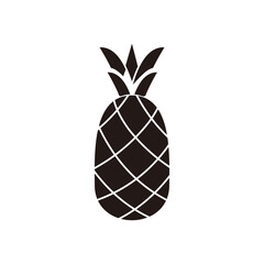 Obraz premium pineapple vector icon illustration sign