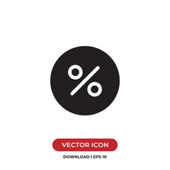 Percentage icon vector. Discount sign