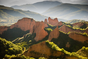 Paisaje de las médulas, ponferrada, león, españa