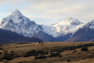 Fototapeta premium mountain landscape with snow