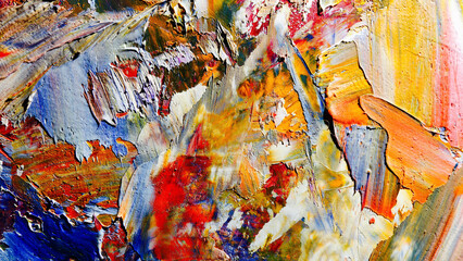 Colorful abstract background wallpaper. Modern motif visual art.  Mixtures of oil paint. Trendy...