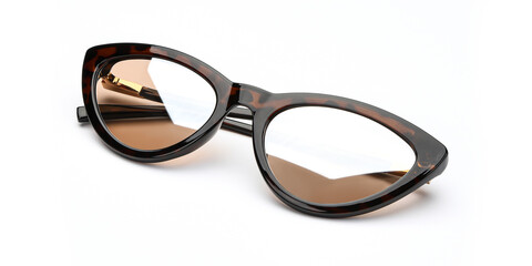 Sunglasses retro isolated on white background. Sun glasses old summer woman accessories black and...