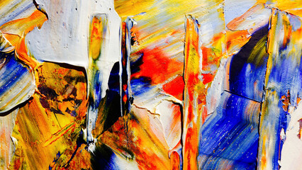 Colorful abstract background wallpaper. Modern motif visual art.  Mixtures of oil paint. Trendy hand painting canvas. Wall decor and Wall art prints Idea.  3D Texture.Colorful abstract 