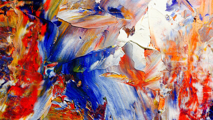 Colorful abstract background wallpaper. Modern motif visual art.  Mixtures of oil paint. Trendy...