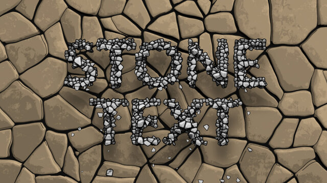 Stylized Stone Text Titles
