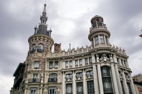 Casa de Allende a traditional building next to Edificio Menses at Plaza de Canalejas.