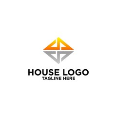 Unique home logo template design