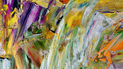 Colorful abstract background wallpaper. Modern motif visual art.  Mixtures of oil paint. Trendy...