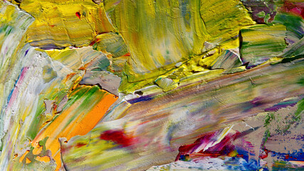 Colorful abstract background wallpaper. Modern motif visual art.  Mixtures of oil paint. Trendy...