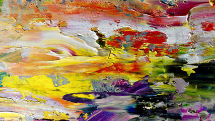 Colorful abstract background wallpaper. Modern motif visual art.  Mixtures of oil paint. Trendy...