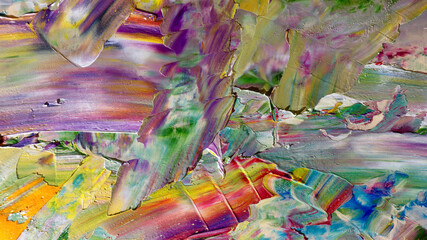 Colorful abstract background wallpaper. Modern motif visual art.  Mixtures of oil paint. Trendy...