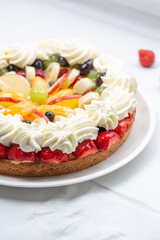 Obraz na płótnie Canvas Fruits tart cake