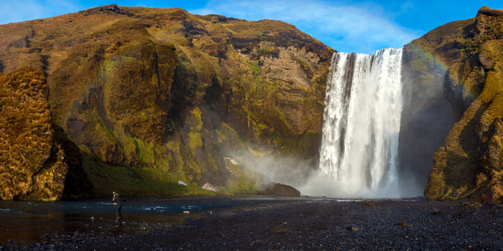 Skogafoss waterfall in iceland