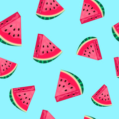 background of watermelon slices