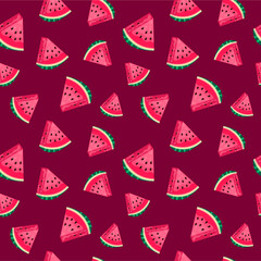 Background of watermelon slices