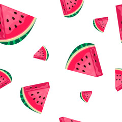Background of watermelon slices