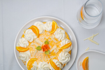 Orange tart cake