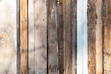 Old wooden fence texture. Background, banner, close-up