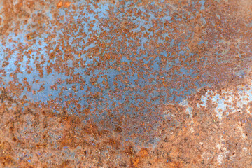Old metal surface texture. Rusted metal surface. Rust and oxidized metal background. Closeup