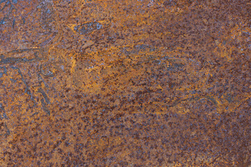 Rusted metal texture, rust and oxidized metal background. Old metal surface, closeup