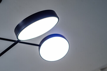 LED lights. Electro-saving technologies. Saving on electricity. Modern lighting. High technology in...
