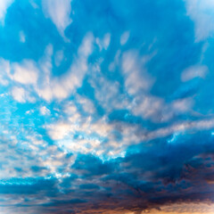 Fantastic clouds at sunrise