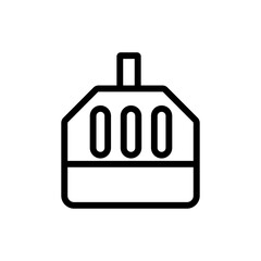 transportation animal cage icon vector. transportation animal cage sign. isolated contour symbol illustration