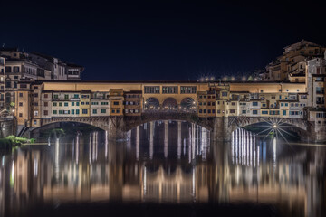 Obraz premium Old Bridge - Ponte Veccchio, tuscany, Italy
