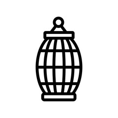 cage for gouldian finch icon vector. cage for gouldian finch sign. isolated contour symbol illustration