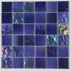 Purple blue glass mosaic tile for swimming pool seamless