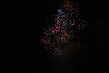 夜を彩る花火です。日本にて。
とても綺麗です。