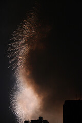 夜を彩る花火です。日本にて。
とても綺麗です。