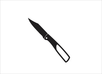 Knife icon on white background. Vector illustration.