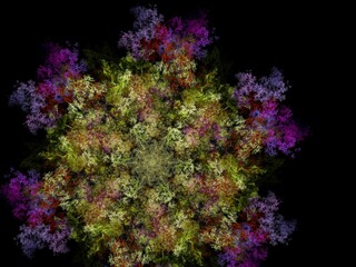 Imaginatory fractal background Image