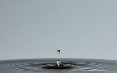 Gotas de agua y ondas
