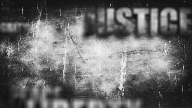 I can't breathe sign text animation with grunge look. Racism and human rights concept