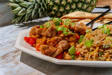 Asian Cashew Pineapple Chicken