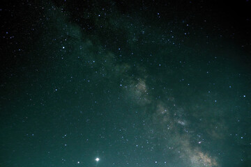 Milky Way Galaxy Center at Night