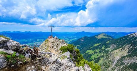 Beautiful landscape scenery of Rubihorn Mountain at Oberstdorf, Allgau Alps, Bavaria, Germany