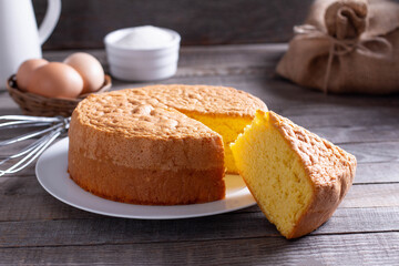Fresh sponge cake