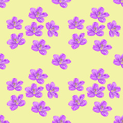 seamless pattern with flowers