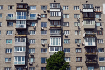 Historical area early morning at spring. Downtown.  Kiev,Ukraine