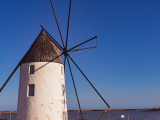 Windmill in San Pedro del Pinatar, Spain