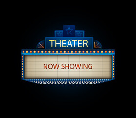 Theater sign billboard frame design