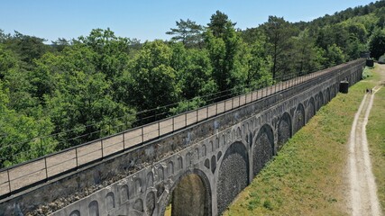 Fototapeta premium aqueduc dans la forêt de Fontainebleau