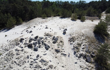 Forêt de Fontainebleau, vue du ciel (île-de-France)