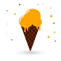 Ice Cream icon, graphic design template, vector illustration