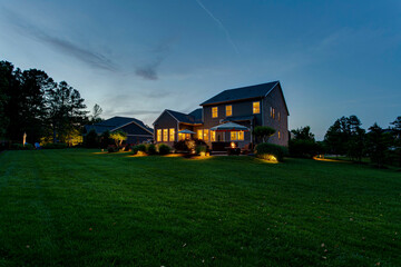 Obraz premium house at sunset